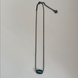 Kendra Scott Gunmetal Necklace